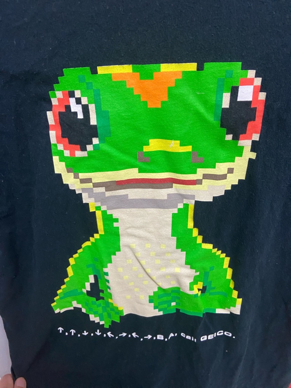 Vintage Geico Gecko Gaming Black Tee